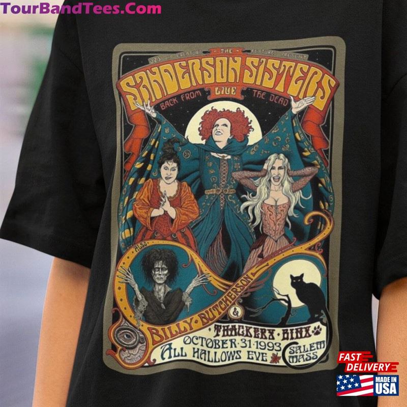 Sanderson Sisters T-Shirt Hocus Pocus Halloween Shirt Classic Retro Fall Tee Unisex 29Uf136618 – Utopia Fashion