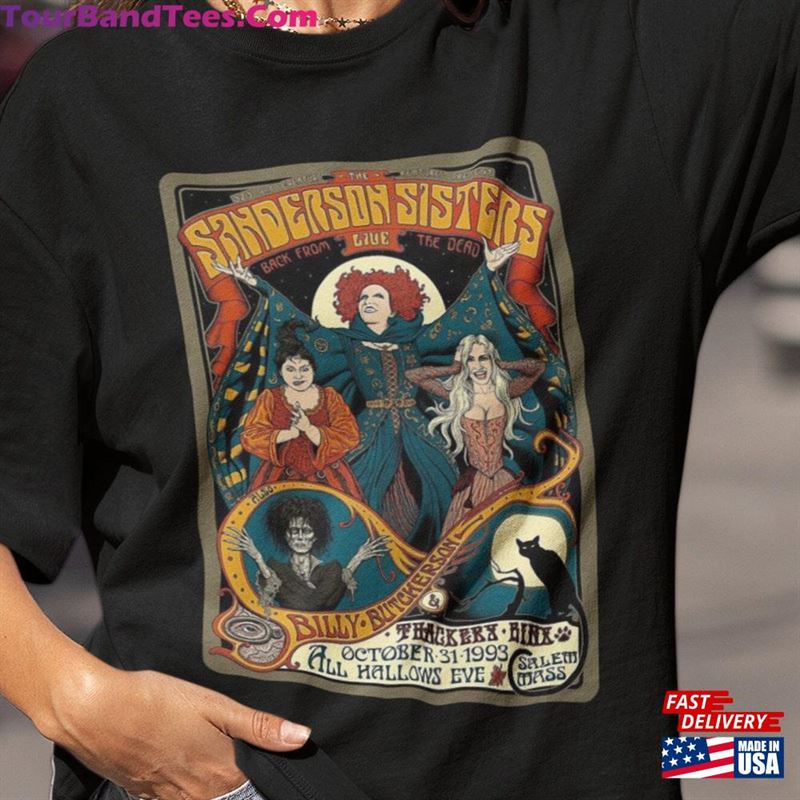 Sanderson Sisters T-Shirt Hocus Pocus Halloween Shirt Classic Retro Fall Tee Unisex 29Uf136618 – Utopia Fashion