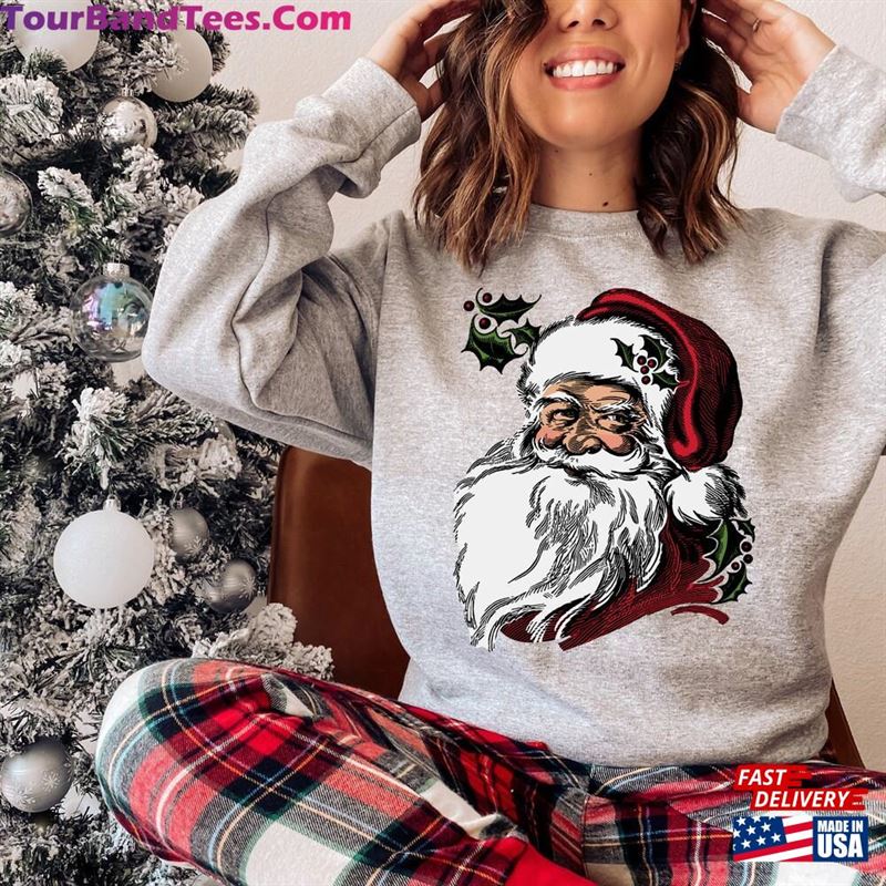 Santa Claus Sweater Christmas Sweatshirt Xmas Holiday Gifts Classic Unisex 29Uf141353 – Utopia Fashion