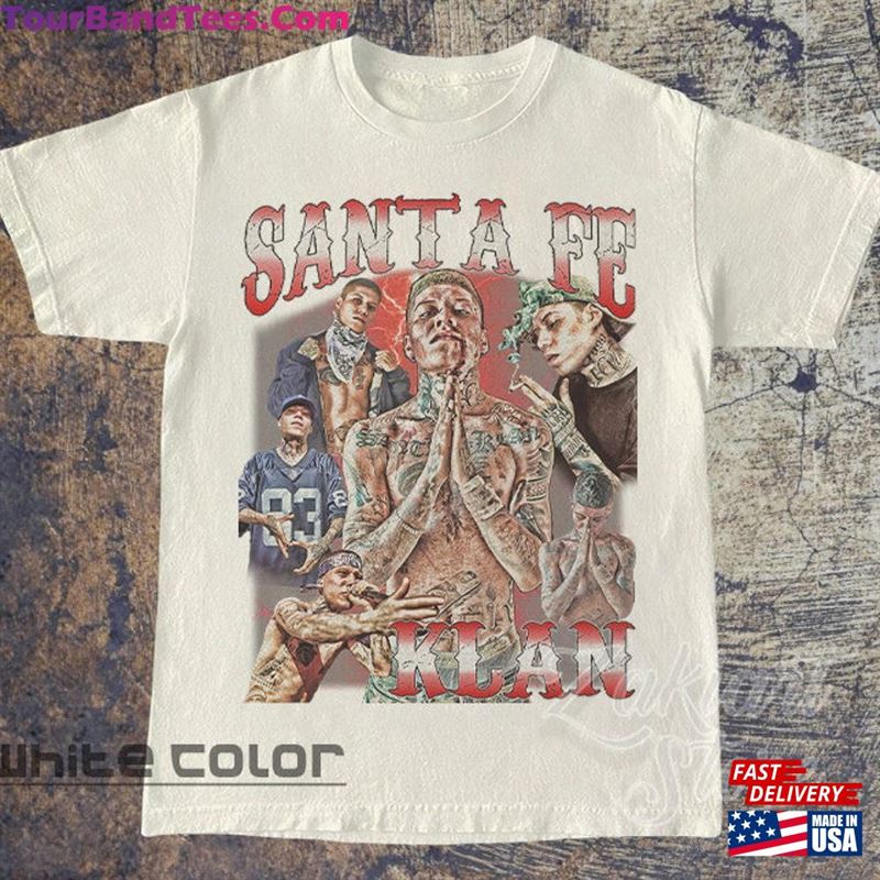 Santa Fe Klan T-Shirt Acid Wash Tee Playera Regional Mexicano Shirt Sweatshirt 29Uf136595 – Utopia Fashion