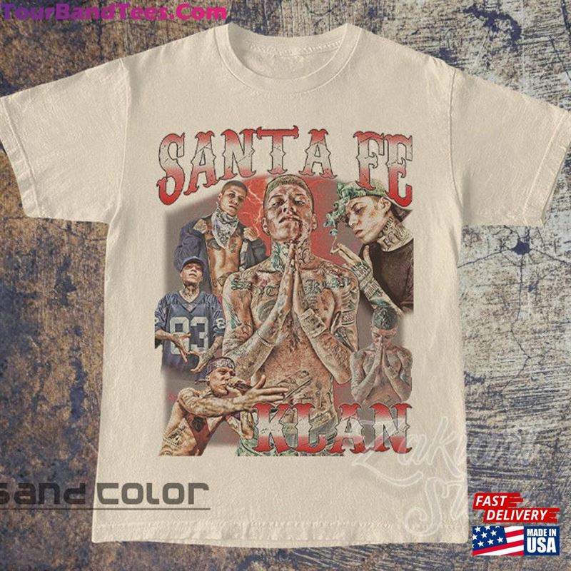 Santa Fe Klan T-Shirt Acid Wash Tee Playera Regional Mexicano Shirt Sweatshirt 29Uf136595 – Utopia Fashion