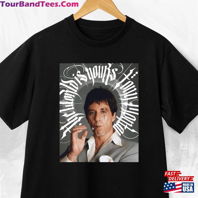 Scarface T-Shirt Tony Montano Shirt Al Pacino Tee Classic 29Uf123171 – Utopia Fashion