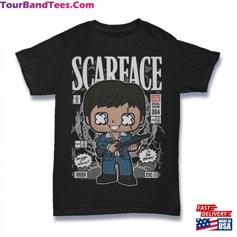 Scarface Tony Montana Funko Pop Cartoon Rap T-Shirt Hoodie Sweatshirt 29Uf124553 – Utopia Fashion