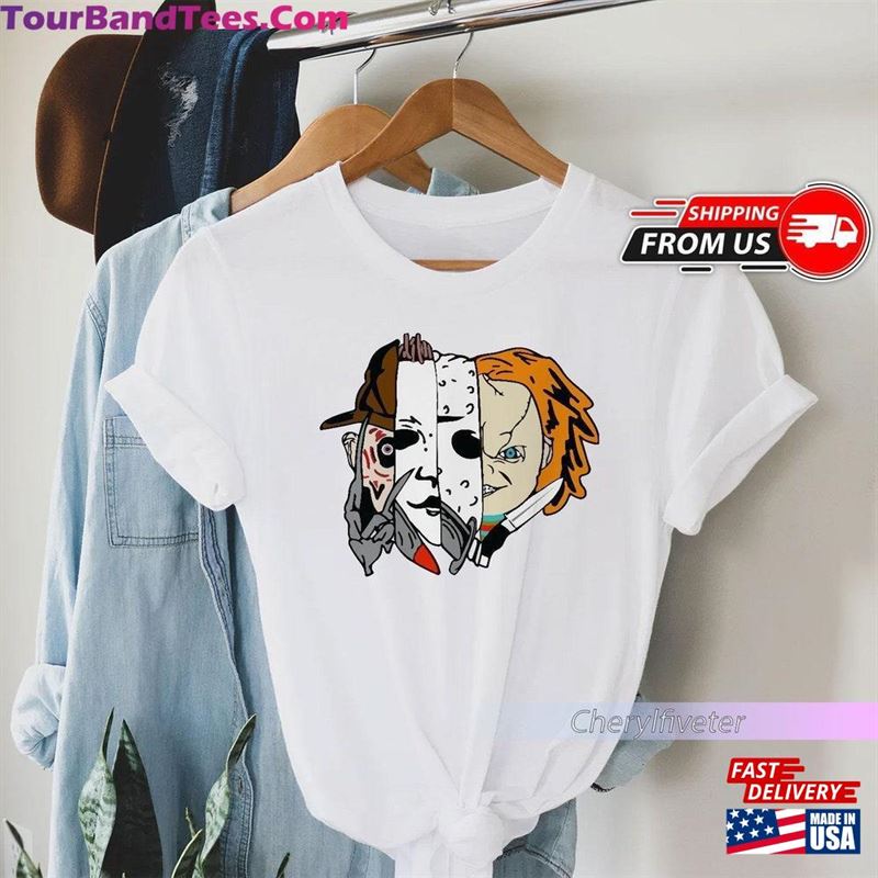 Scary Movies Characters T-Shirt Horror Movie Shirt Halloween Sweatshirt 29Uf124569 – Utopia Fashion