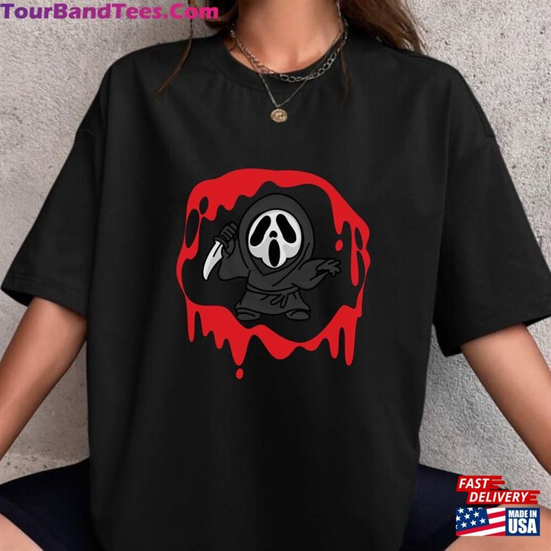 Scream Halloween Tee Horror Movie Graphic T-Shirt Ghost Face Shirt Trendy Killer Aesthetic For Men Women Hoodie 29Uf118424 – Utopia Fashion