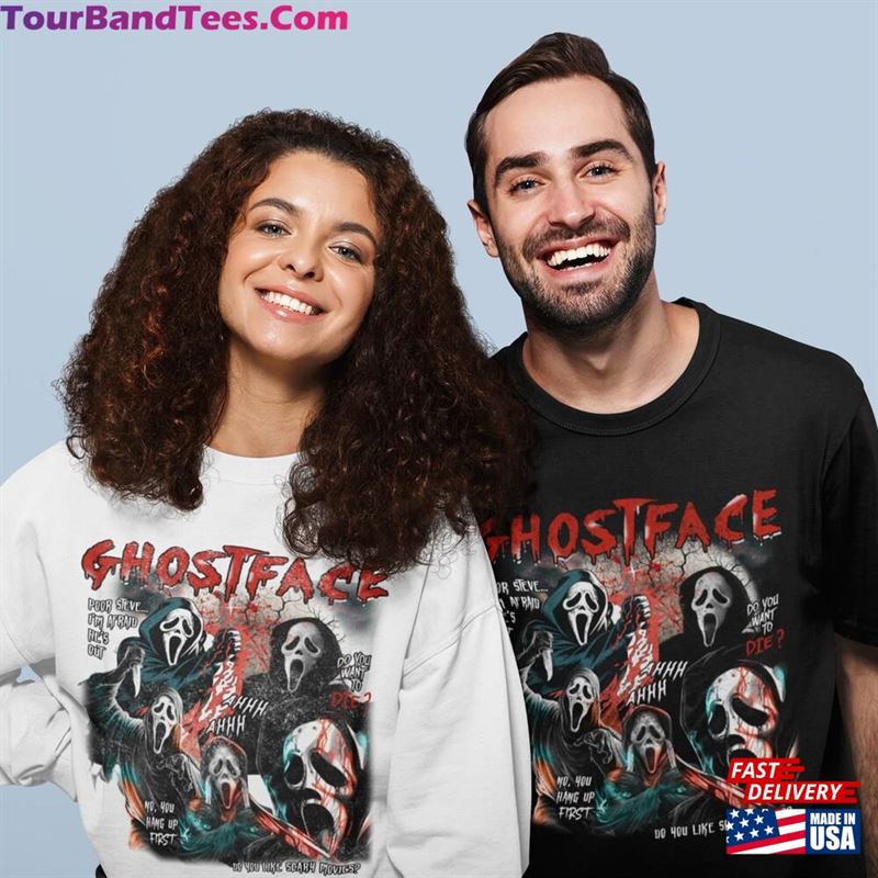 Scream Vintage Halloween Shirt Ghostface Horror Movie Sweatshirts T-Shirt Classic 29Uf136578 – Utopia Fashion