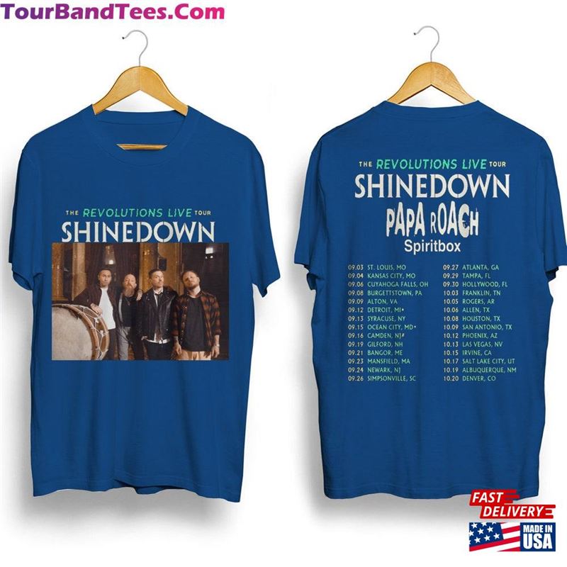 Shinedown Band Tour T-Shirt The Revolutions Live Shirt Classic Sweatshirt 29Uf123051 – Utopia Fashion