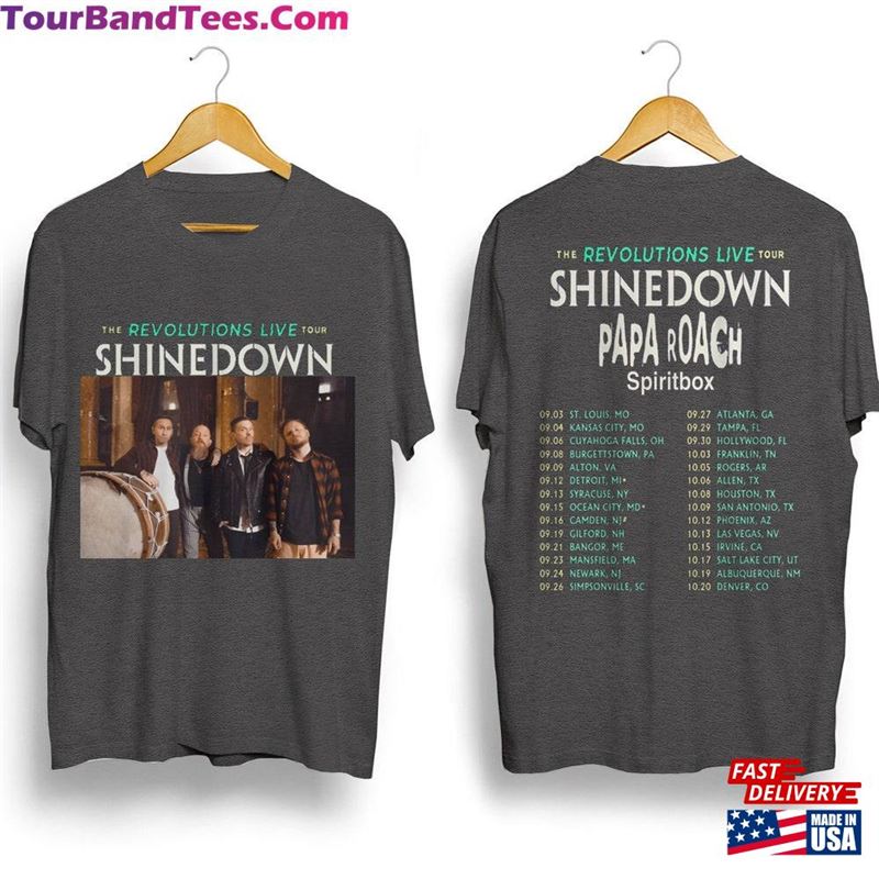 Shinedown Band Tour T-Shirt The Revolutions Live Shirt Classic Sweatshirt 29Uf123051 – Utopia Fashion