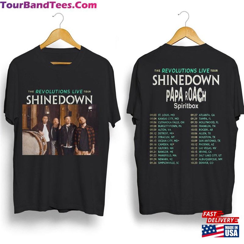 Shinedown Band Tour T-Shirt The Revolutions Live Shirt Classic Sweatshirt 29Uf123051 – Utopia Fashion