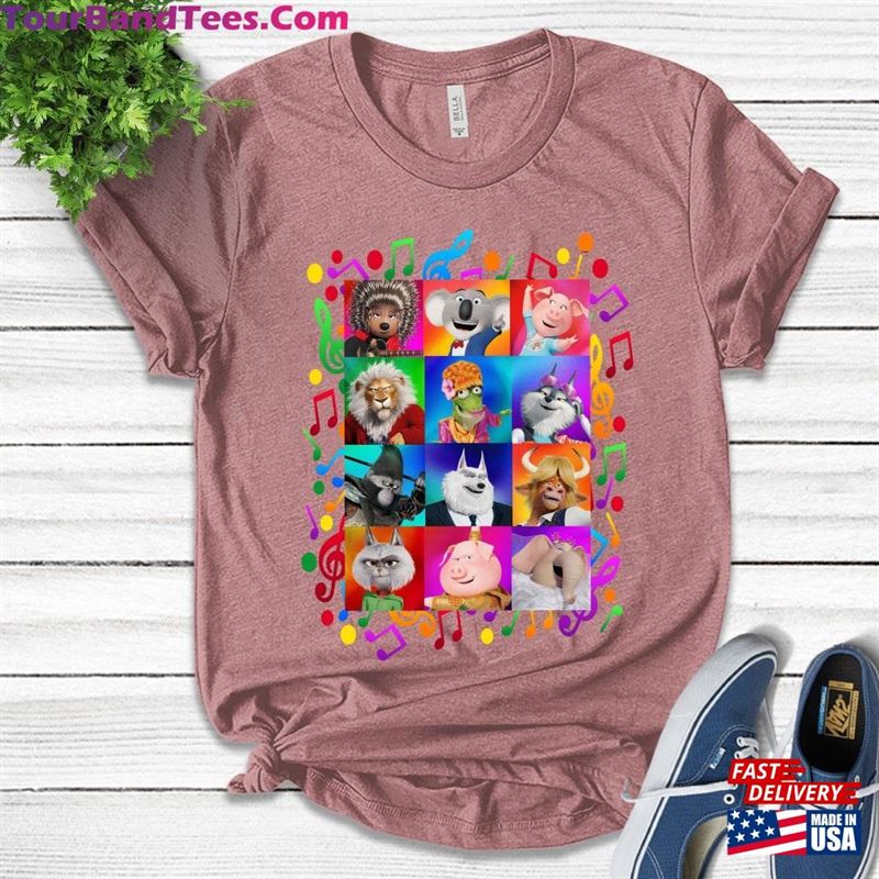 Sing Characters Shirt Movies Birthday Cartoon Movie Sweatshirt Unisex 29Uf118875 – Utopia Fashion