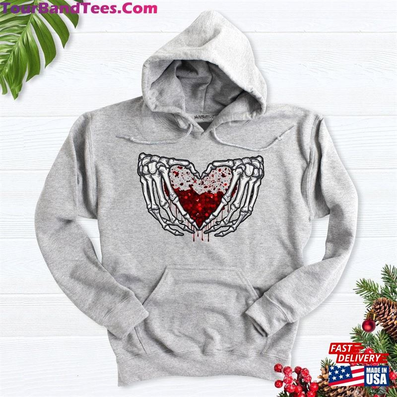 Skeleton Hands Heart Sweatshirt Valentine’S Day Unisex Classic 29Uf118794 – Utopia Fashion