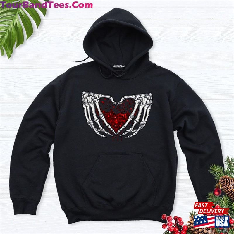 Skeleton Hands Heart Sweatshirt Valentine’S Day Unisex Classic 29Uf118794 – Utopia Fashion