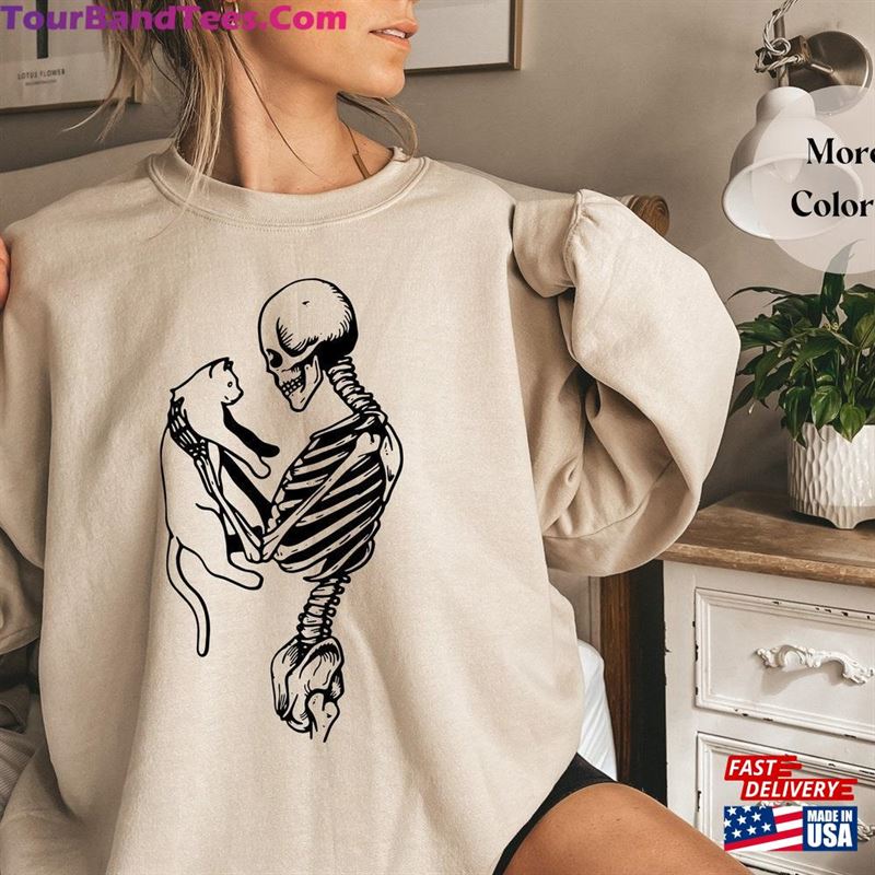 Skeleton Sweatshirt And Cat Hoodie Gifts For Lovers Shirts 29Uf118420 – Utopia Fashion