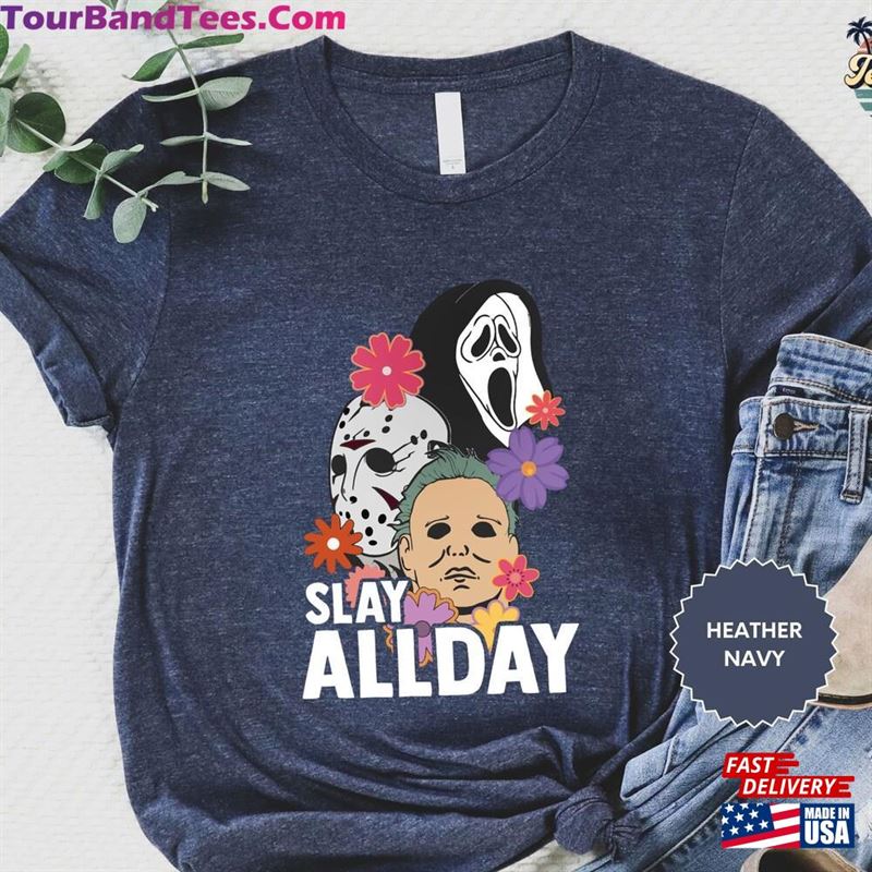 Slay All Day Shirt Halloween Horror Movies Tee Unisex Sweatshirt 29Uf122453 – Utopia Fashion