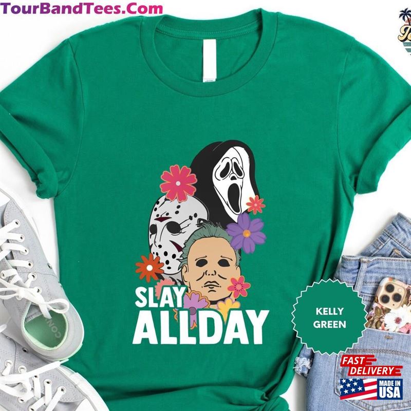 Slay All Day Shirt Halloween Horror Movies Tee Unisex Sweatshirt 29Uf122453 – Utopia Fashion