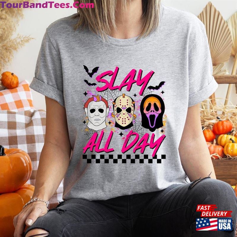 Slay All Day T-Shirt Horror Character Movie Killers Sweatshirt Classic 29Uf123946 – Utopia Fashion