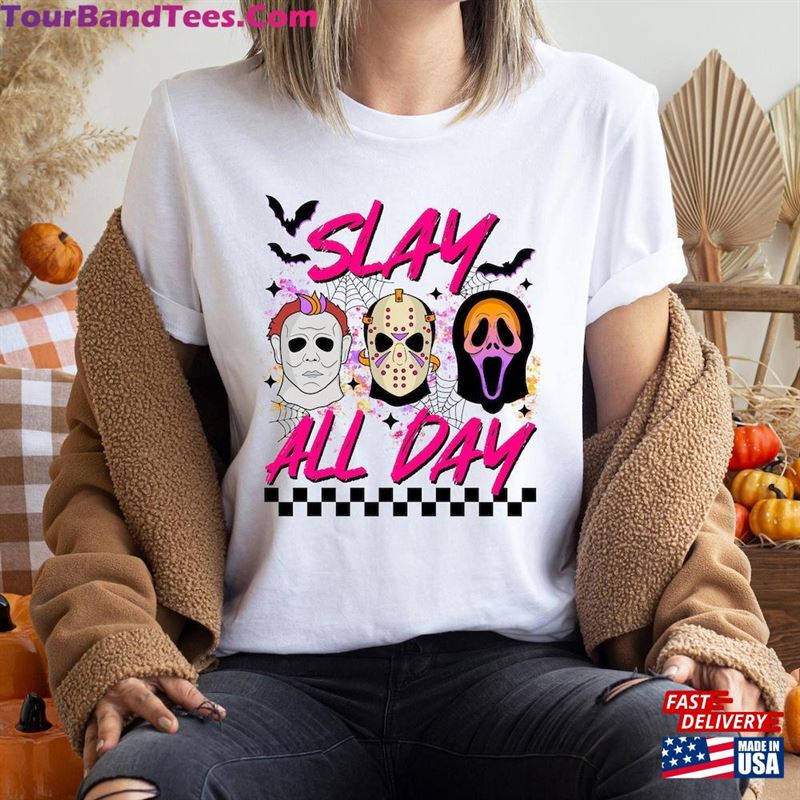 Slay All Day T-Shirt Horror Character Movie Killers Sweatshirt Classic 29Uf123946 – Utopia Fashion