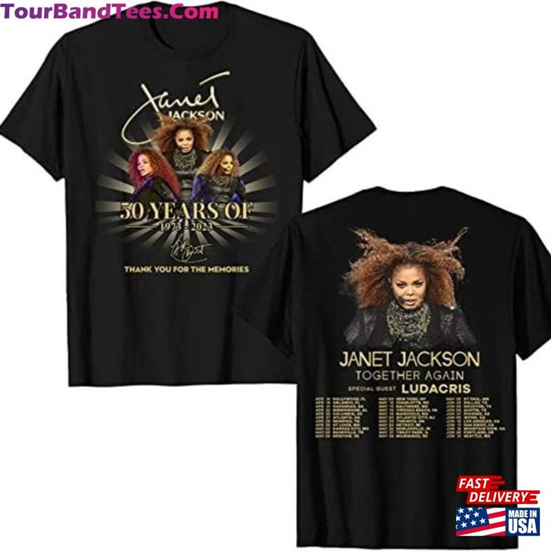 Smelltomorrow Janet Jackson Together Again Tour Shirt Sides Unisex Classic 29Uf136518 – Utopia Fashion