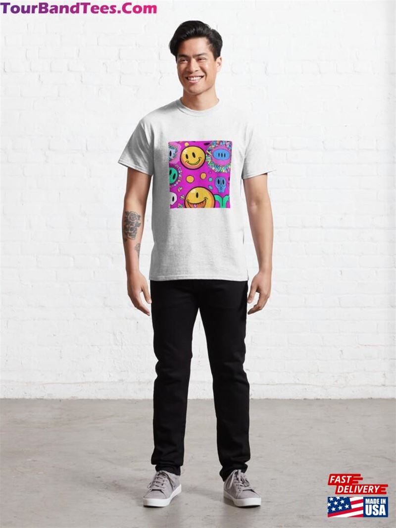 Smile Faces Graphics Classic T-Shirt Sweatshirt Unisex 29Uf122898 – Utopia Fashion