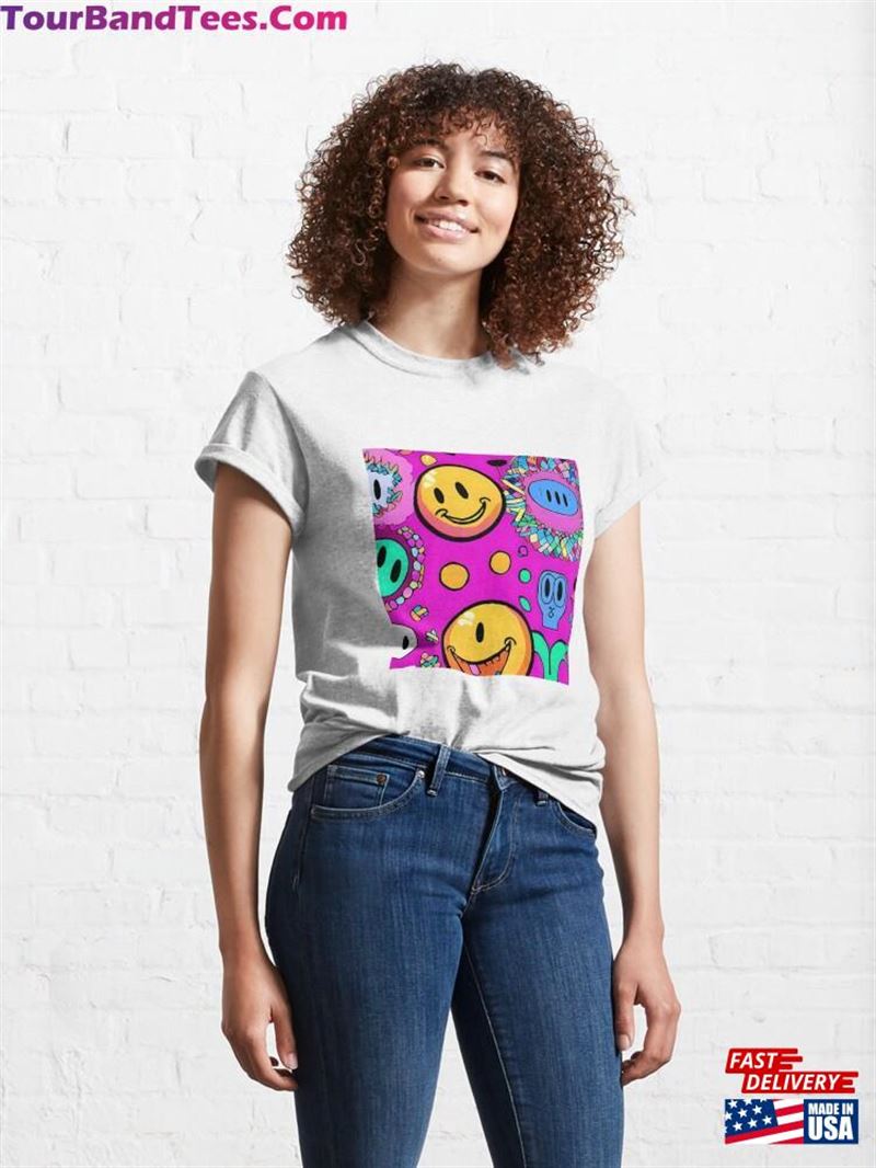 Smile Faces Graphics Classic T-Shirt Sweatshirt Unisex 29Uf122898 – Utopia Fashion