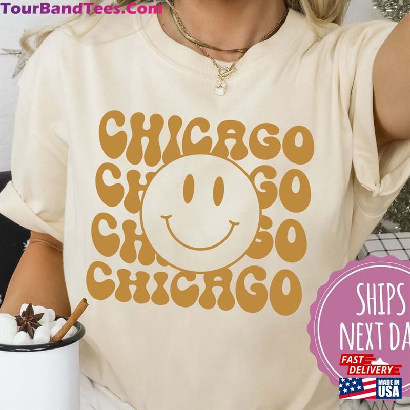 Smiley Chicago Shirt Illinois State T-Shirt Gift Classic 29Uf141595 – Utopia Fashion