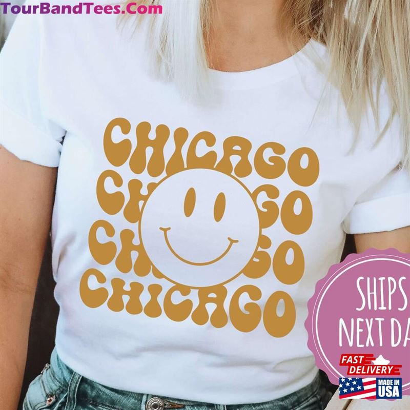 Smiley Chicago Shirt Illinois State T-Shirt Gift Classic 29Uf141595 – Utopia Fashion