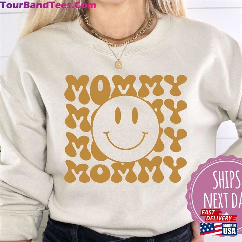 Smiley Mommy Crewneck Sweatshirt Mama Gifts For Mom Classic 29Uf141629 – Utopia Fashion