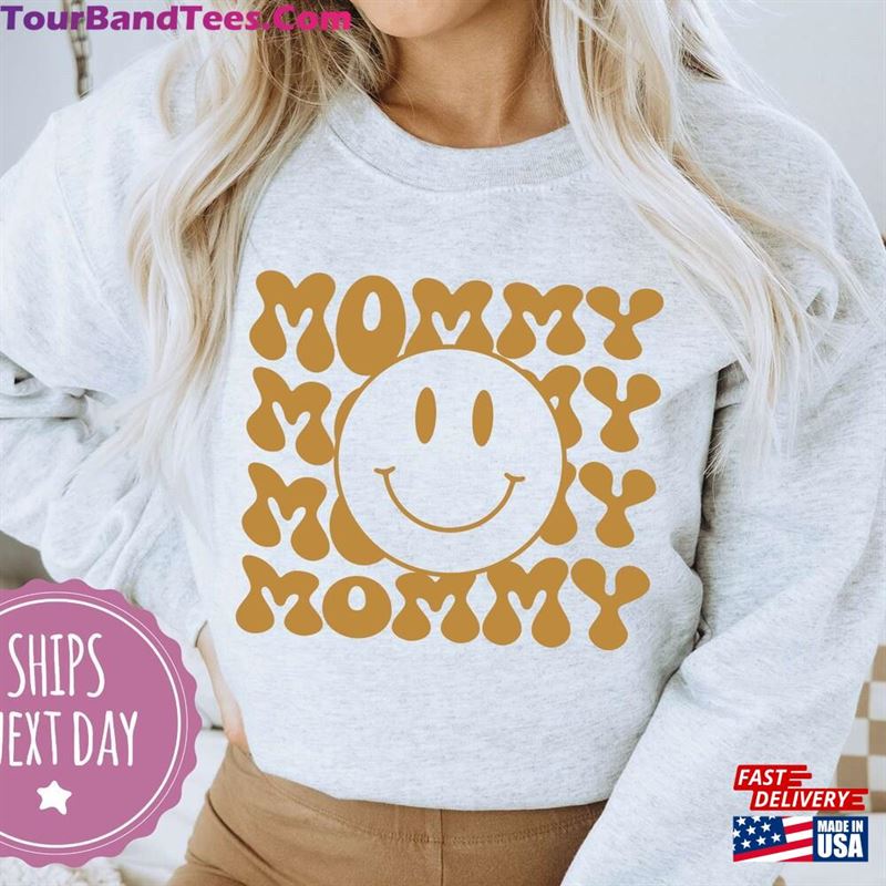 Smiley Mommy Crewneck Sweatshirt Mama Gifts For Mom Classic 29Uf141629 – Utopia Fashion