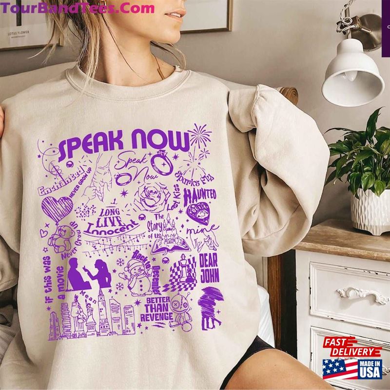 Speak Now Taylor Swift Version Sweatshirt Album Shirt Meet Me At Midnight Ts Eras Tour Tee Hoodie 29Uf131910 – Utopia Fashion