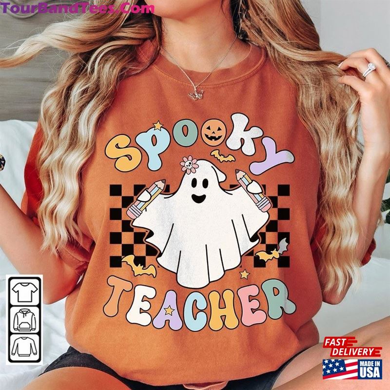 Spooky Teacher Comfort Colors Sweatshirt Halloween Tee Vibes Shirt Unisex 29Uf123206 – Utopia Fashion