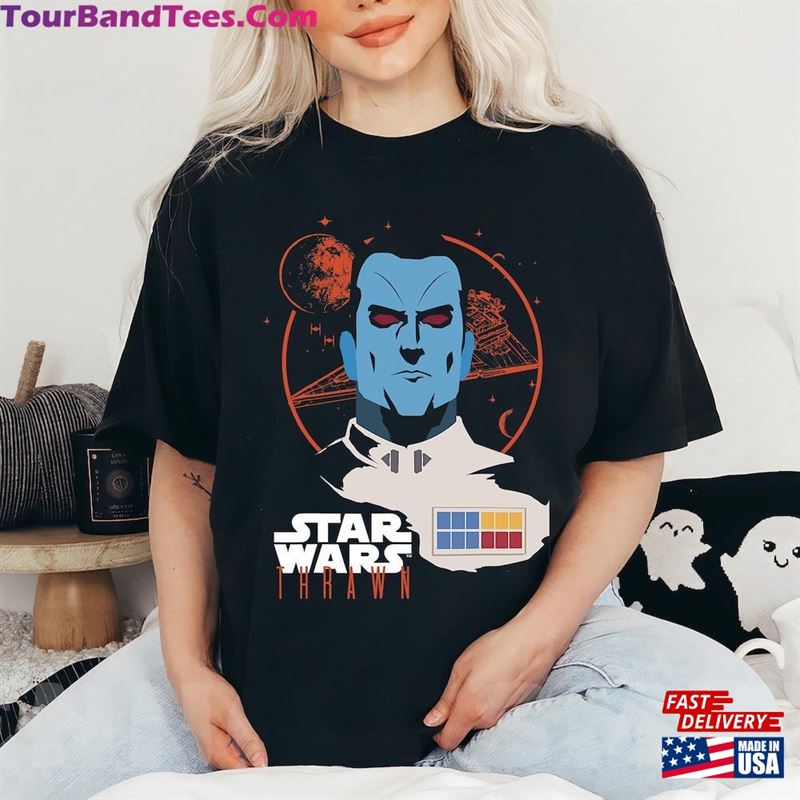 Star Wars Admiral Thrawn Head Shot Graphic T-Shirt Retro Movie Shirt Hoodie 29Uf136796 – Utopia Fashion