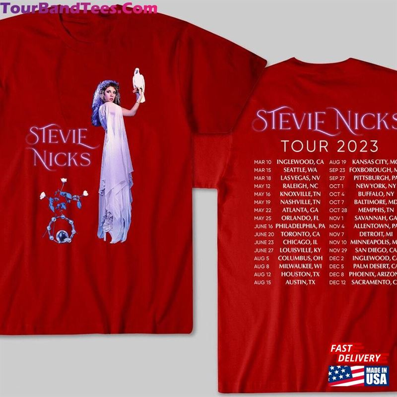 Stevie Nicks Live In Concert T-Shirt Fleetwood Mac Tour Shirt Lover Gift Classic Unisex 29Uf123565 – Utopia Fashion