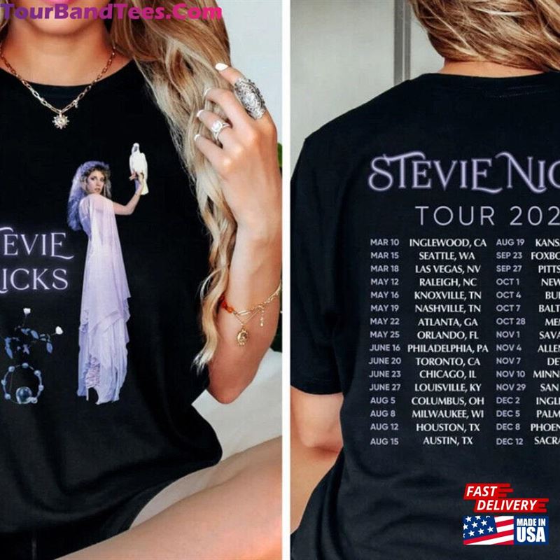 Stevie Nicks Live In Concert T-Shirt Fleetwood Mac Tour Shirt Lover Gift Classic Unisex 29Uf123565 – Utopia Fashion