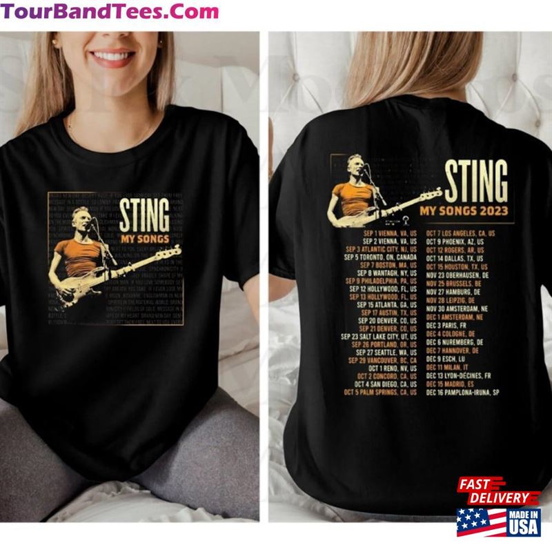 Sting My Songs Tour T-Shirt World Concert Classic Sweatshirt 29Uf123930 – Utopia Fashion