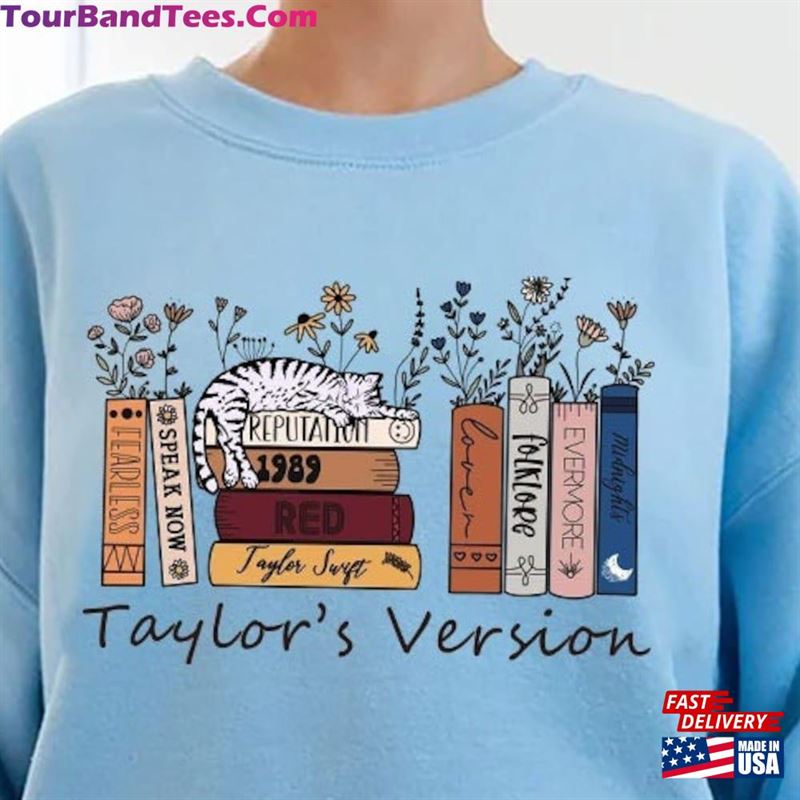 Taylor Swift Albums Books’S Version Music As Book Shirt For Concert Tour Merch Tee Unisex Crewneck Sweatshirt Hoodie T-Shirt 29Uf136467 – Utopia Fashion