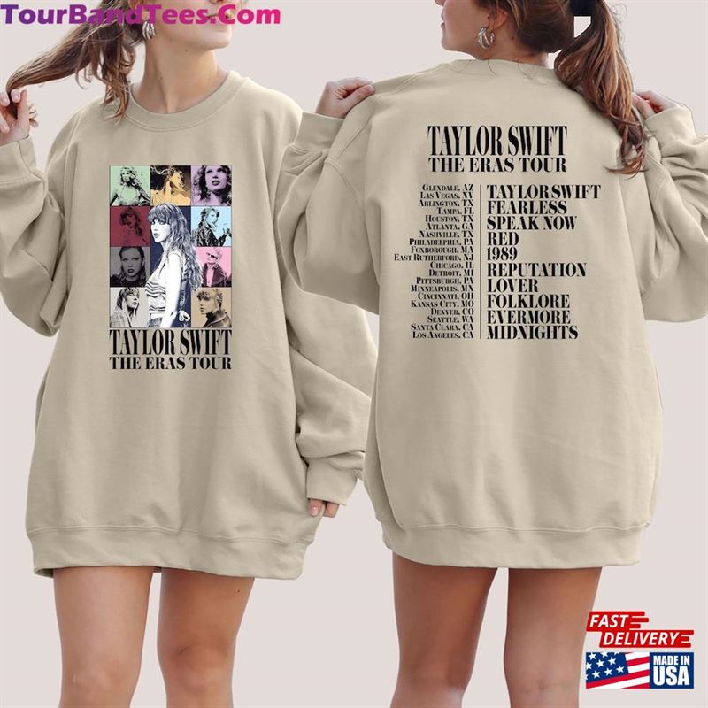 Taylor Swiftie Merch Sweatshirt Back And Front Eras Tour Outfit Classic 29Uf124600 – Utopia Fashion