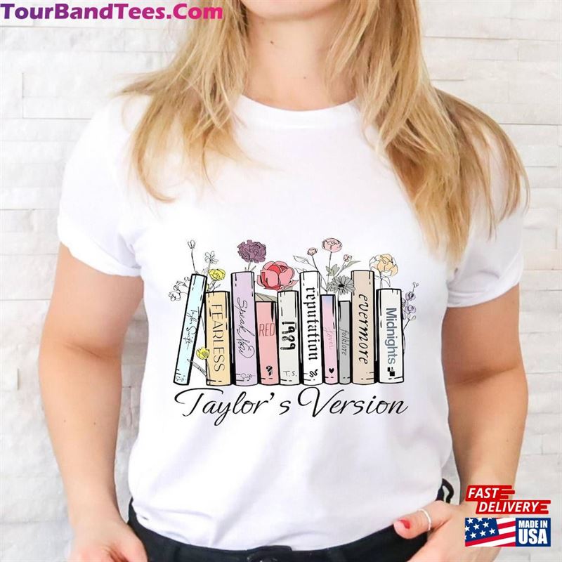 Taylor’S Music Albums As Books T-Shirt Fun Lover Gift Sweatshirt Classic 29Uf119185 – Utopia Fashion