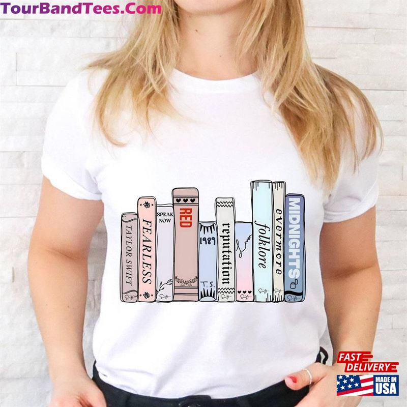 Taylor’S Music Albums As Books T-Shirt Fun Lover Gift Unisex Hoodie 29Uf118770 – Utopia Fashion