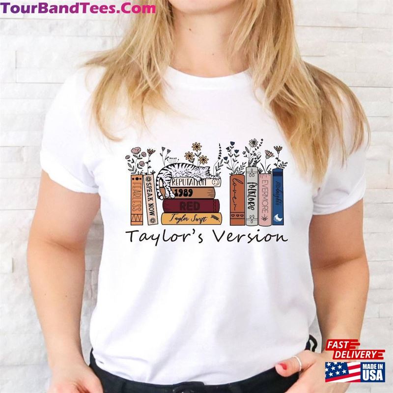 Taylor’S Version Music Albums As Books T-Shirt Swiftie Concert Tee Hoodie 29Uf119246 – Utopia Fashion