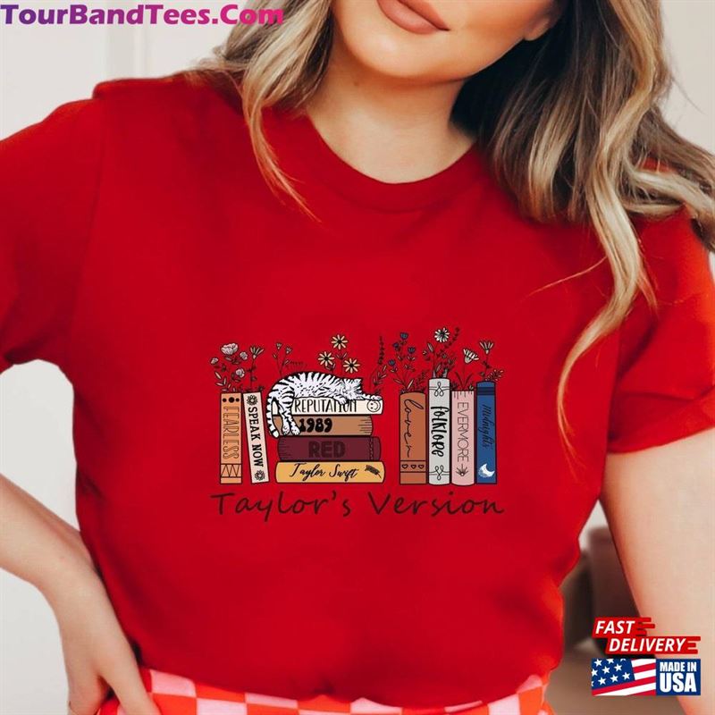 Taylor’S Version Music Albums As Books T-Shirt Fun Lover Gift Sweatshirt Hoodie 29Uf136721 – Utopia Fashion