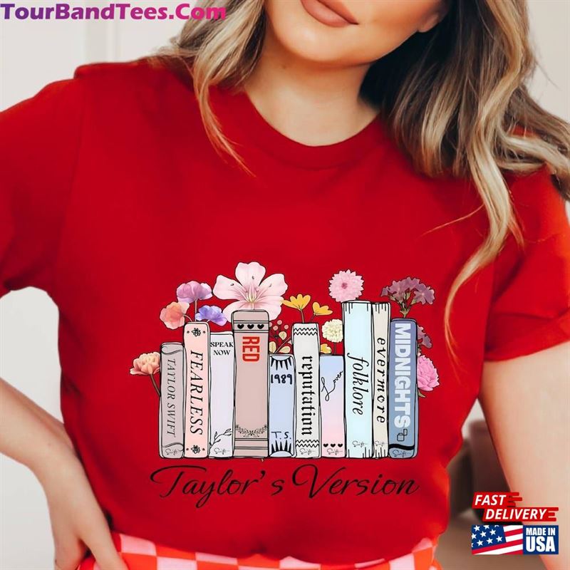 Taylor’S Version Music Albums As Books T-Shirt Fun Lover Gift Unisex Hoodie 29Uf136773 – Utopia Fashion