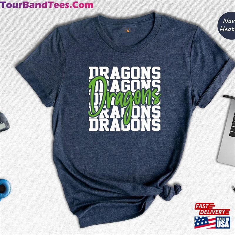 Team Mascot Shirt Dragons Spirit T-Shirt Hoodie 29Uf124086 – Utopia Fashion