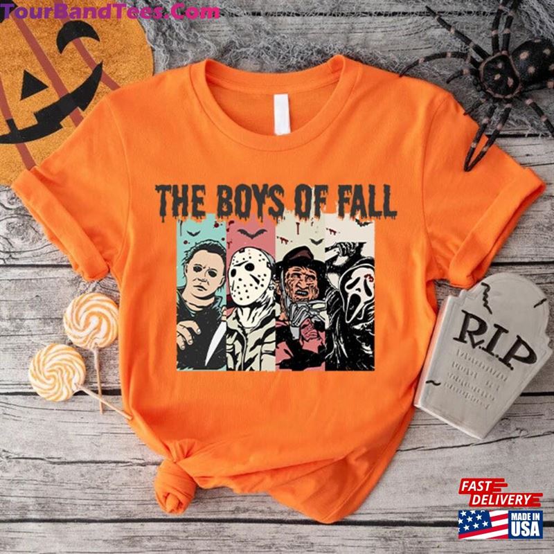 The Boys Of Fall Shirt Horror Movie Characters T-Shirt Halloween Tee Hoodie Sweatshirt 29Uf136379 – Utopia Fashion