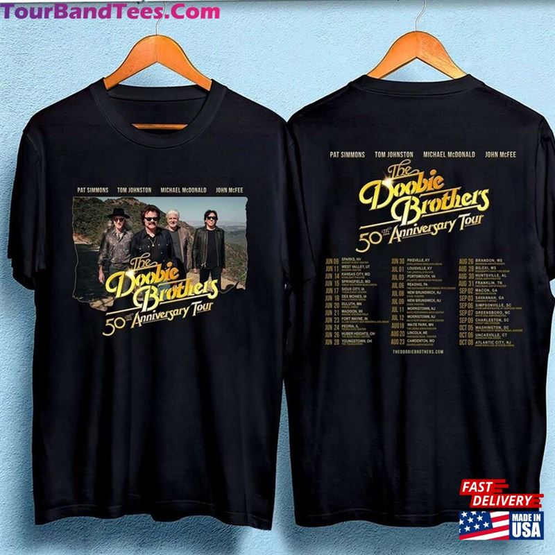 The Doobie Brothers Tour Shirt 50Th Anniversary Music World T-Shirt Hoodie 29Uf131889 – Utopia Fashion