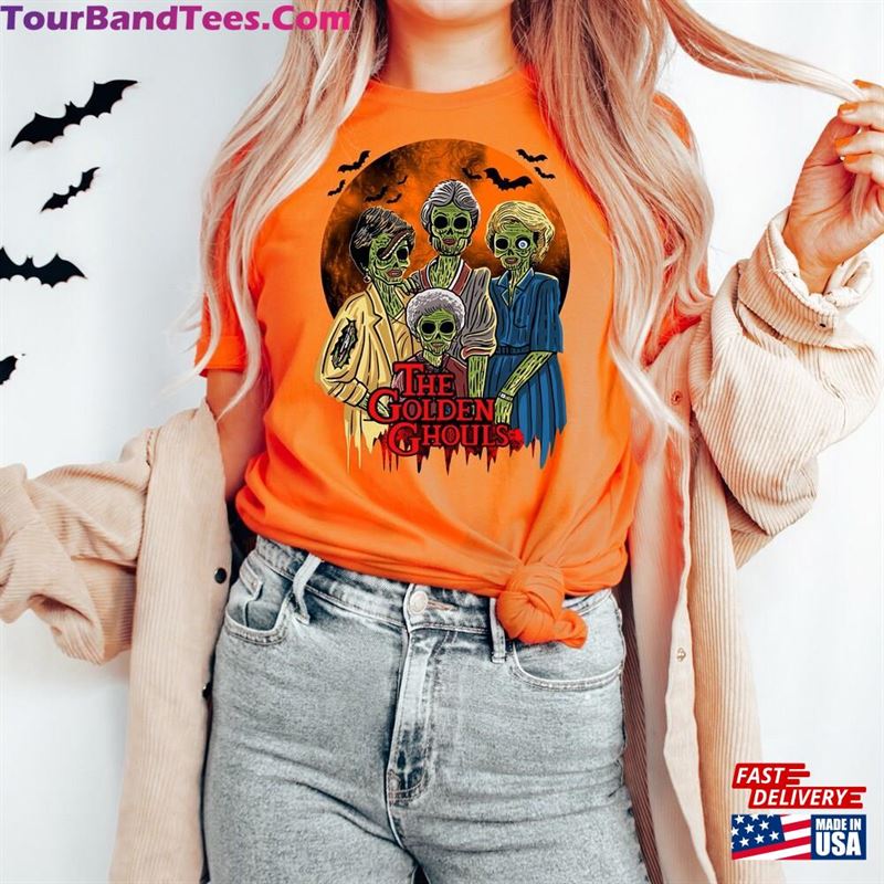 The Golden Ghouls Sweatshirt Girls Horror Halloween Blood Moon Shirt Unisex 29Uf131710 – Utopia Fashion