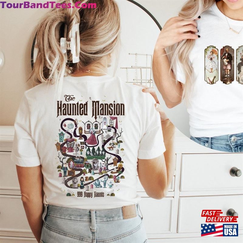 The Haunted Mansion Map Shirt Mickey And Friend Stretching Room Retro Classic T-Shirt 29Uf118814 – Utopia Fashion