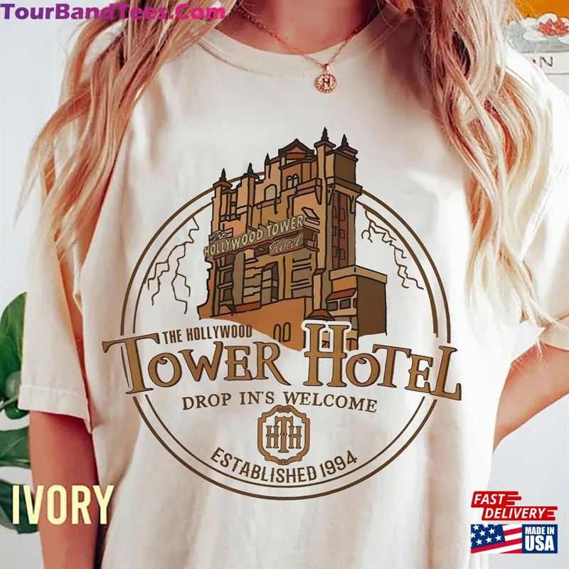 The Hollywood Tower Hotel Shirt Of Terror Disney Comfort Colors Hoodie Unisex 29Uf123424 – Utopia Fashion