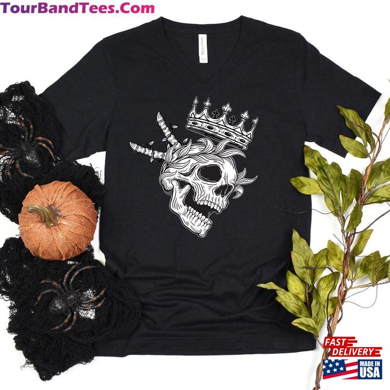 The King Skelton Shirt Gift For Halloween Horror Movie Spooky Pumpkin T-Shirt Sweatshirt Hoodie 29Uf131490 – Utopia Fashion