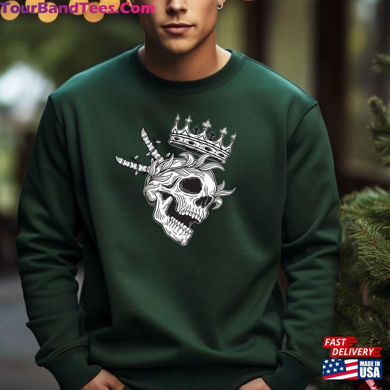 The King Skelton Shirt Gift For Halloween Horror Movie Spooky Pumpkin T-Shirt Sweatshirt Hoodie 29Uf131490 – Utopia Fashion