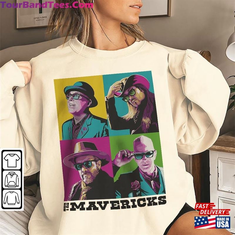 The Mavericks Music Band Shirt Art In Concert Tour Sweatshirt Hoodie 29Uf122704 – Utopia Fashion